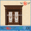 JK-C9041 fascinante pintura china talla de cobre puerta de arte mian puerta